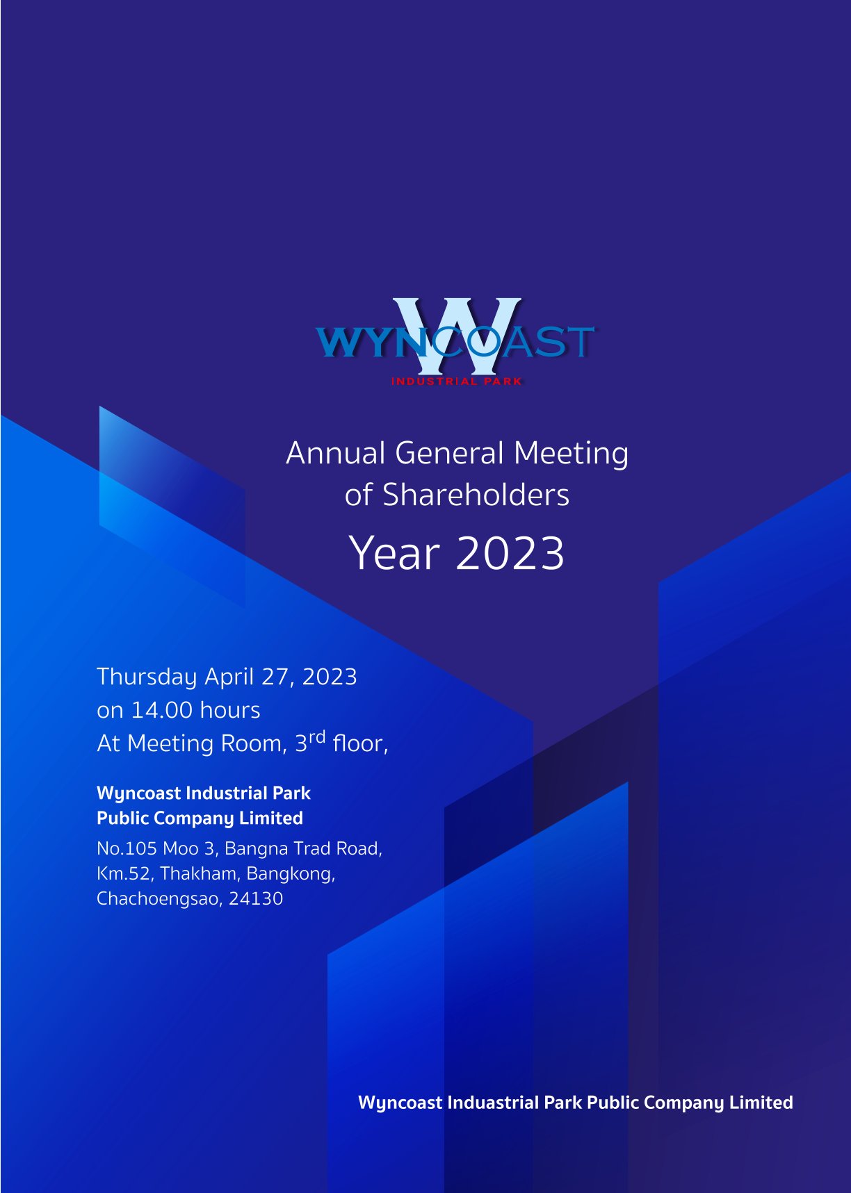 You are currently viewing Publicity of the Annual General Meeting of Shareholders 2023